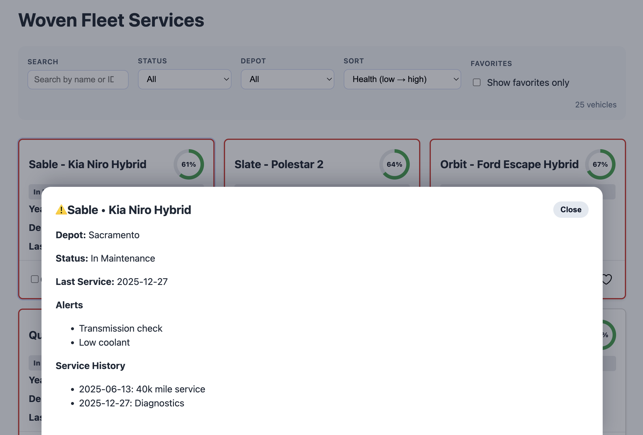 First version of the UI built in code, with basic layout and interactions but minimal styling